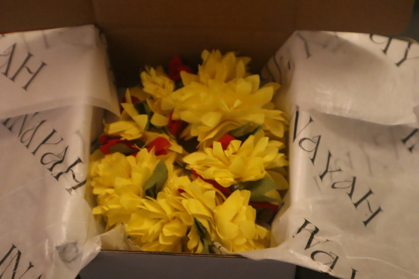 Marigold Scrunchie | Yellow Gajra