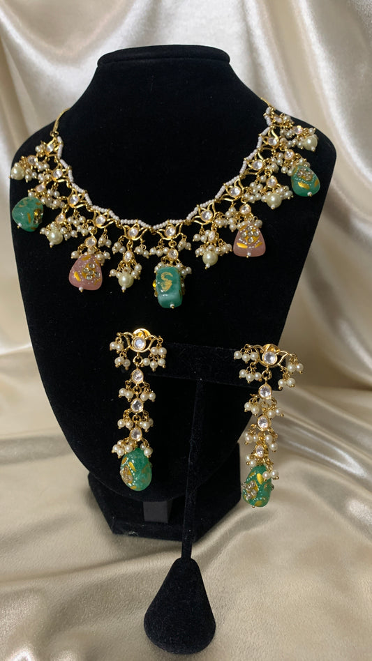 Ansa | Gold Kundan Necklace