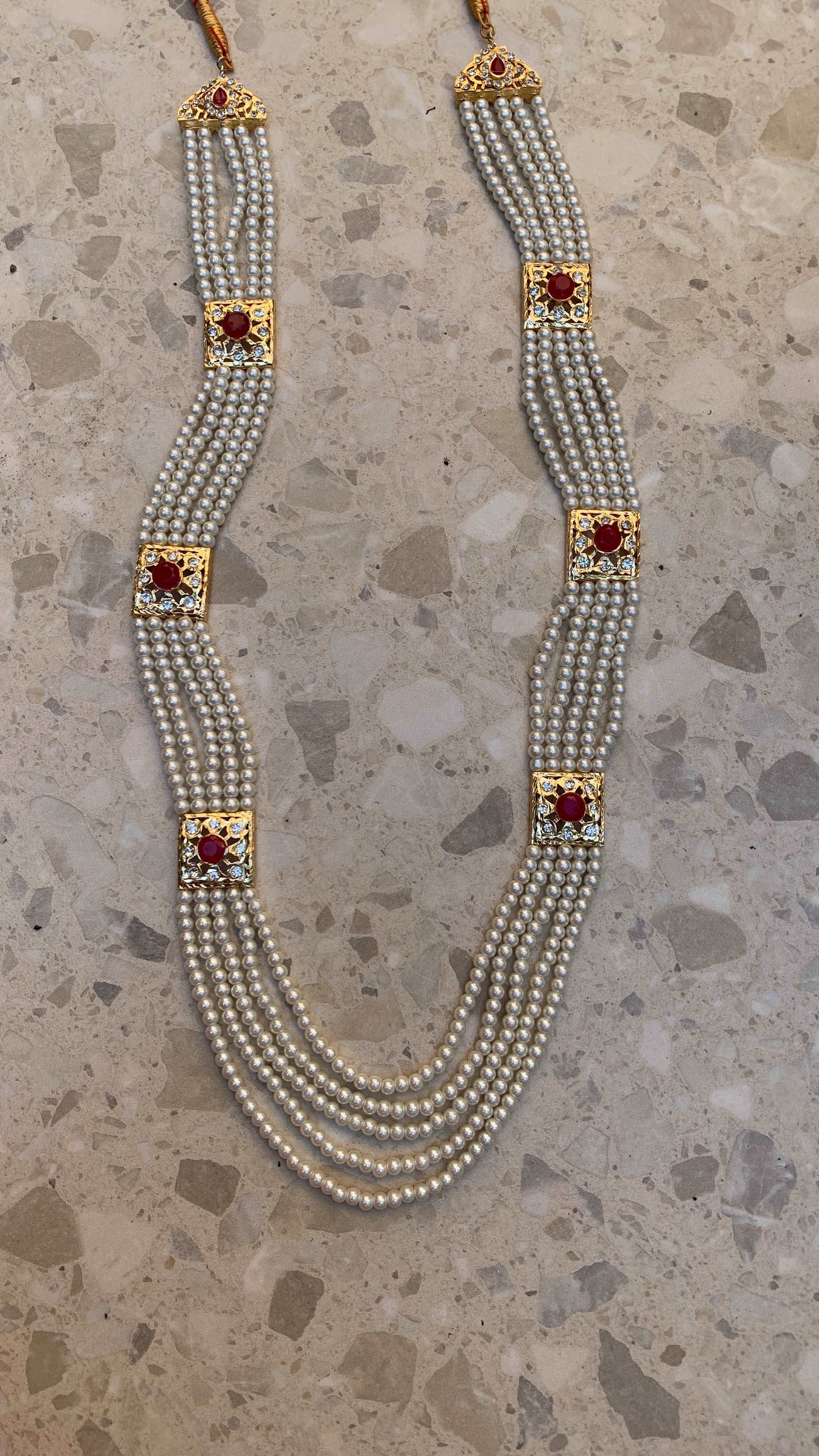 Ezhil | Long Pearl Mala