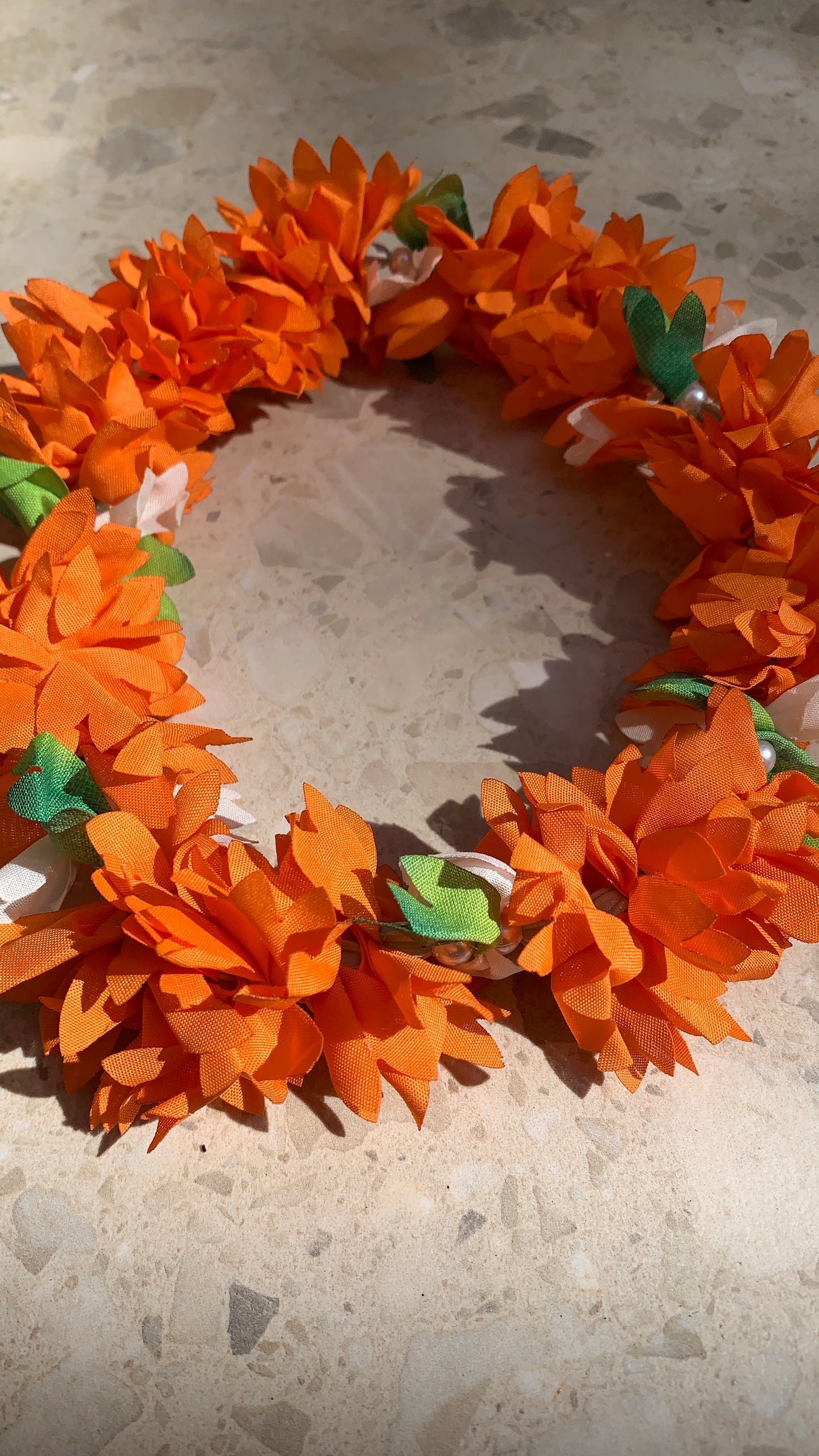 Marigold Scrunchie | Orange Gajra