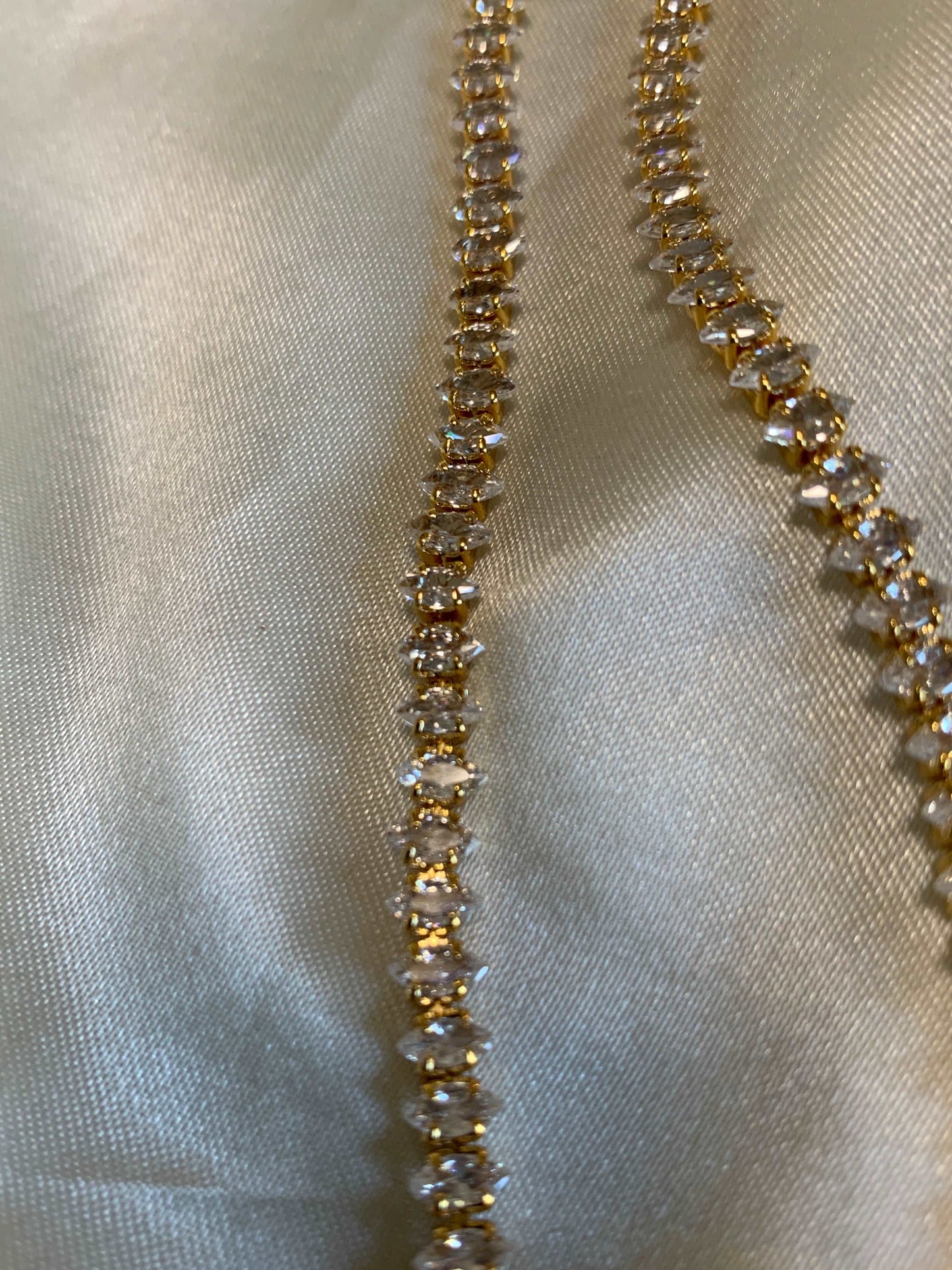 Diamond Anklet | Handcrafted American Diamond Anklet