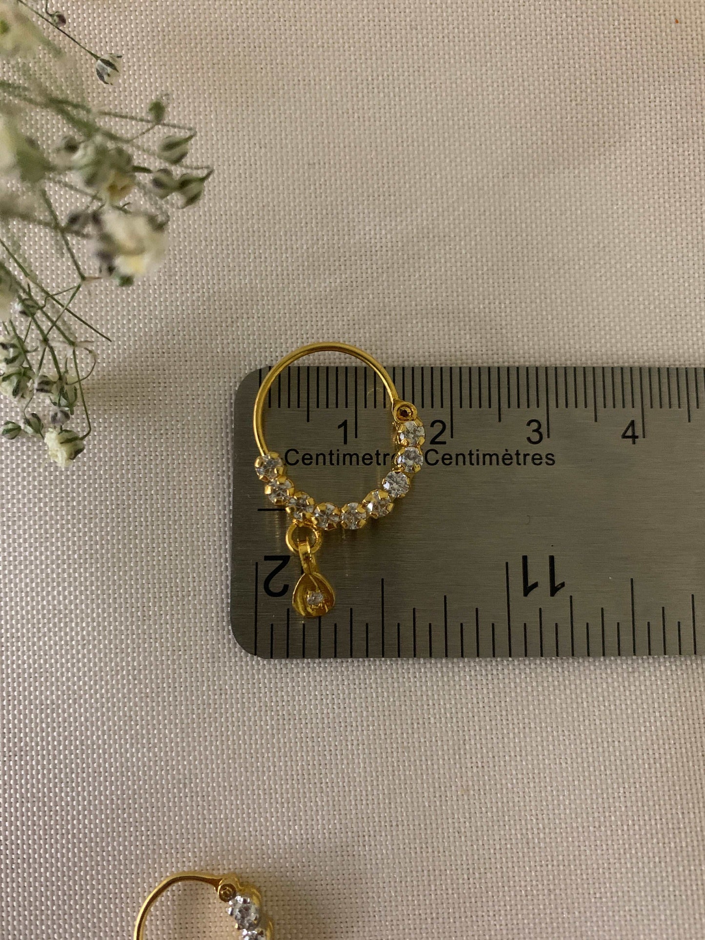 Zeenat | Zircon Nose Hoop