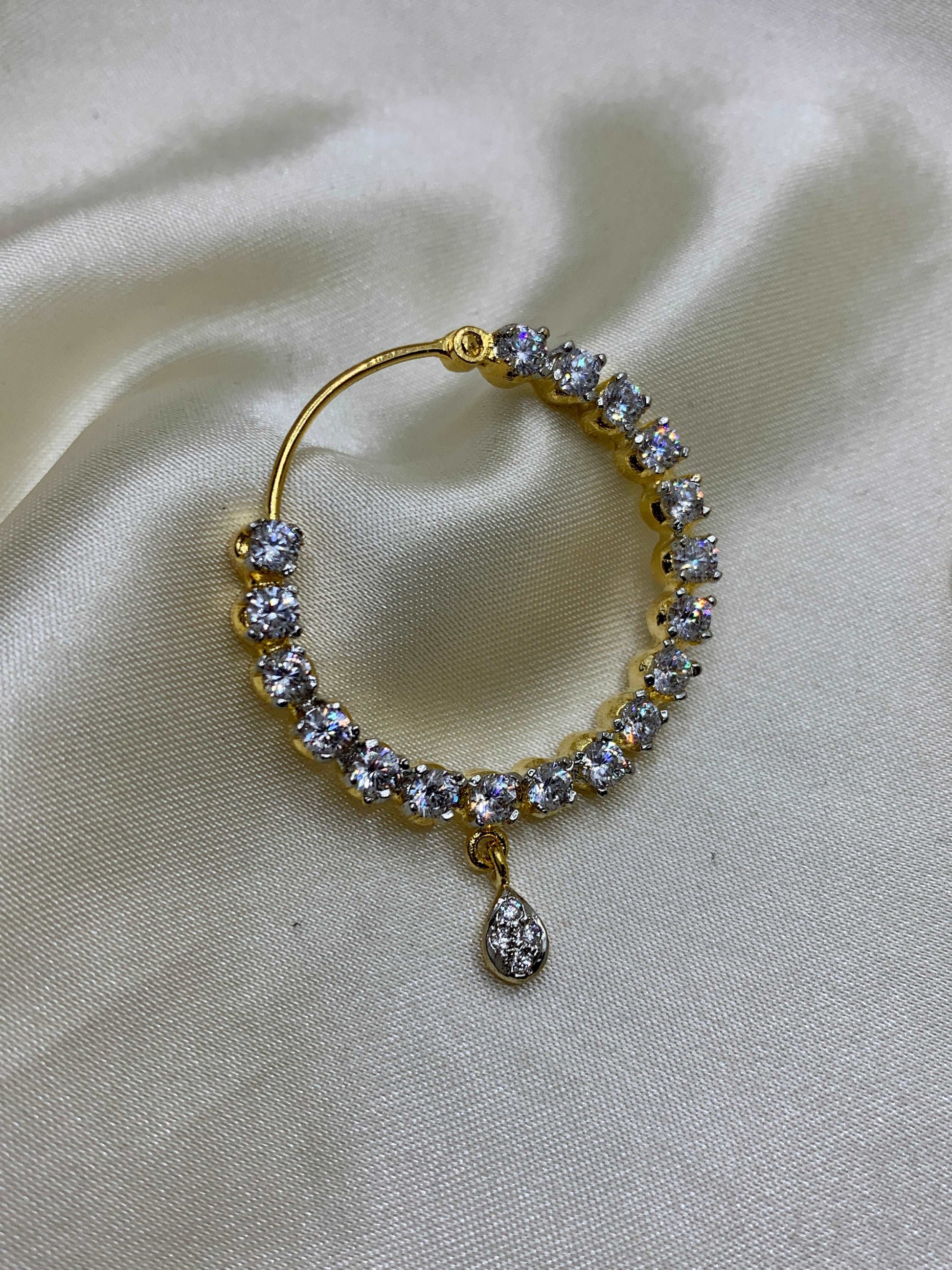 Zeenat | Zircon Nose Hoop