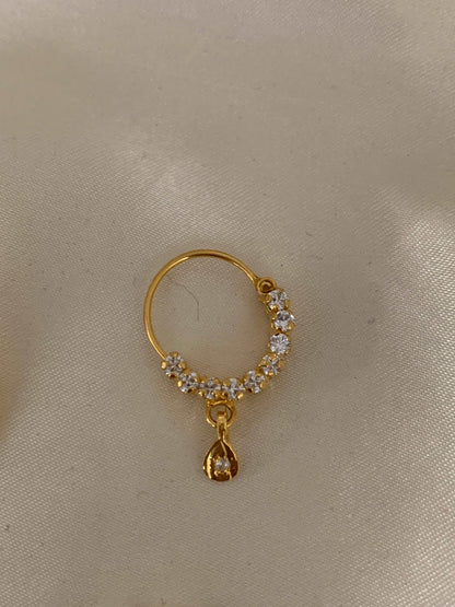 Zeenat | Zircon Nose Hoop