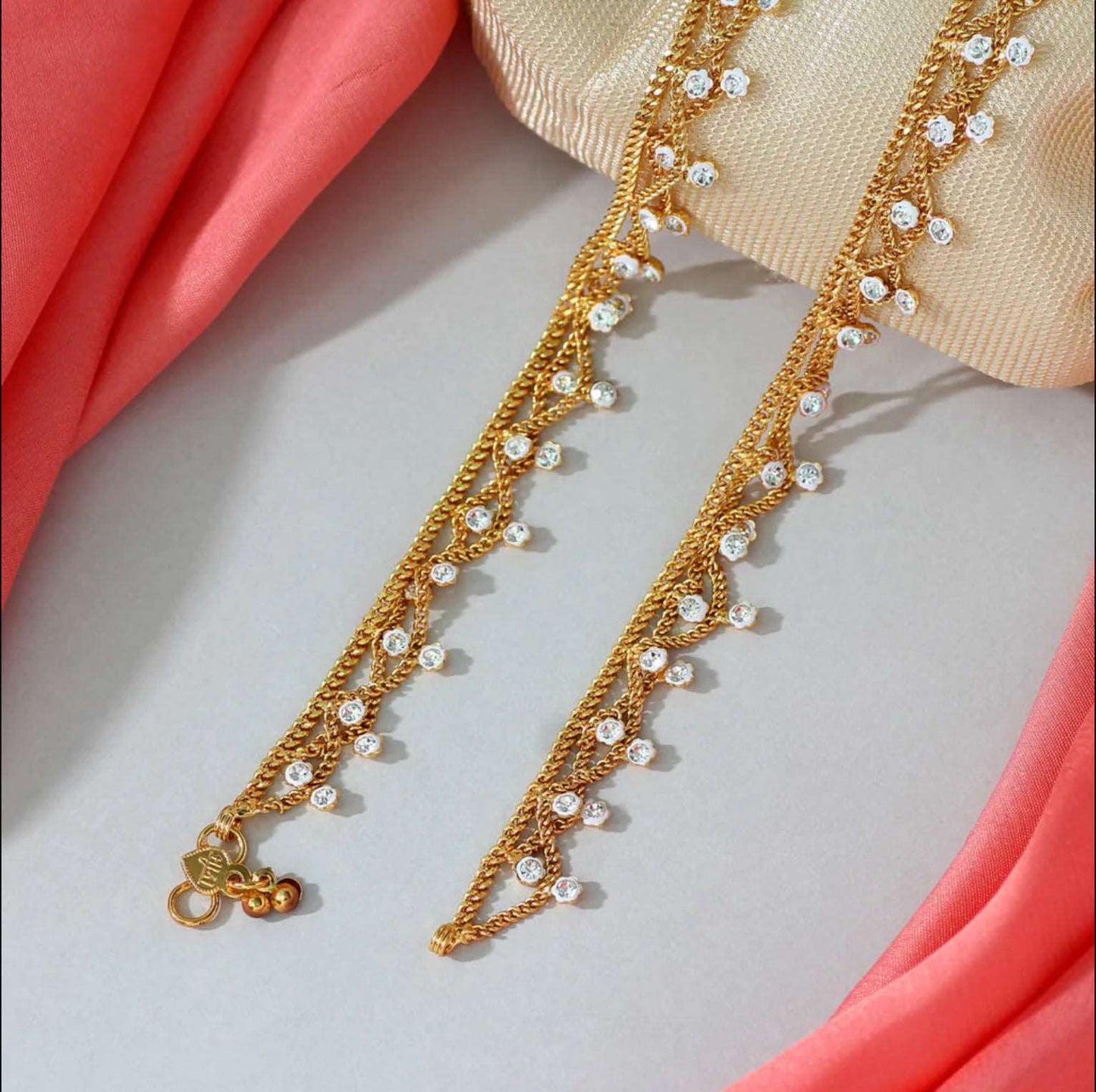 Zehra - Gold Floral Anklet