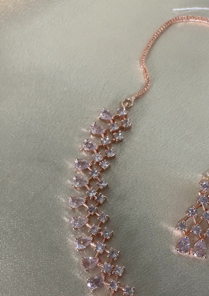 Asma| Rose Gold Diamond Necklace